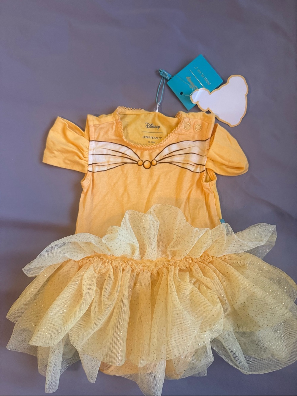 Posh Peanut Disney Belle Glitter Tutu Dress